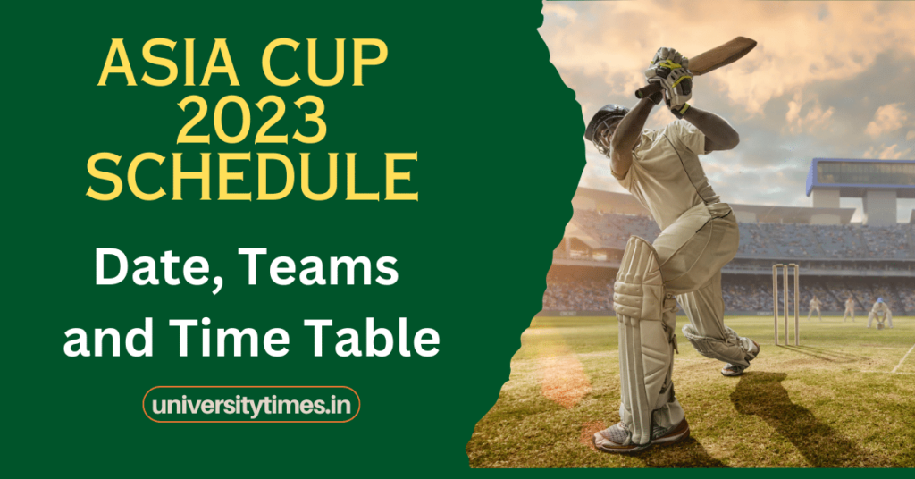 Asia Cup 2023 Schedule