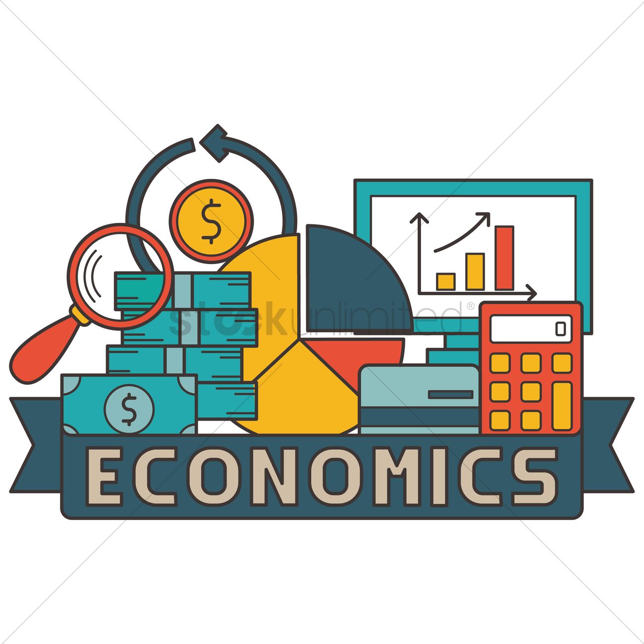 Economics concept design Vector Image - 2010226 | StockUnlimited