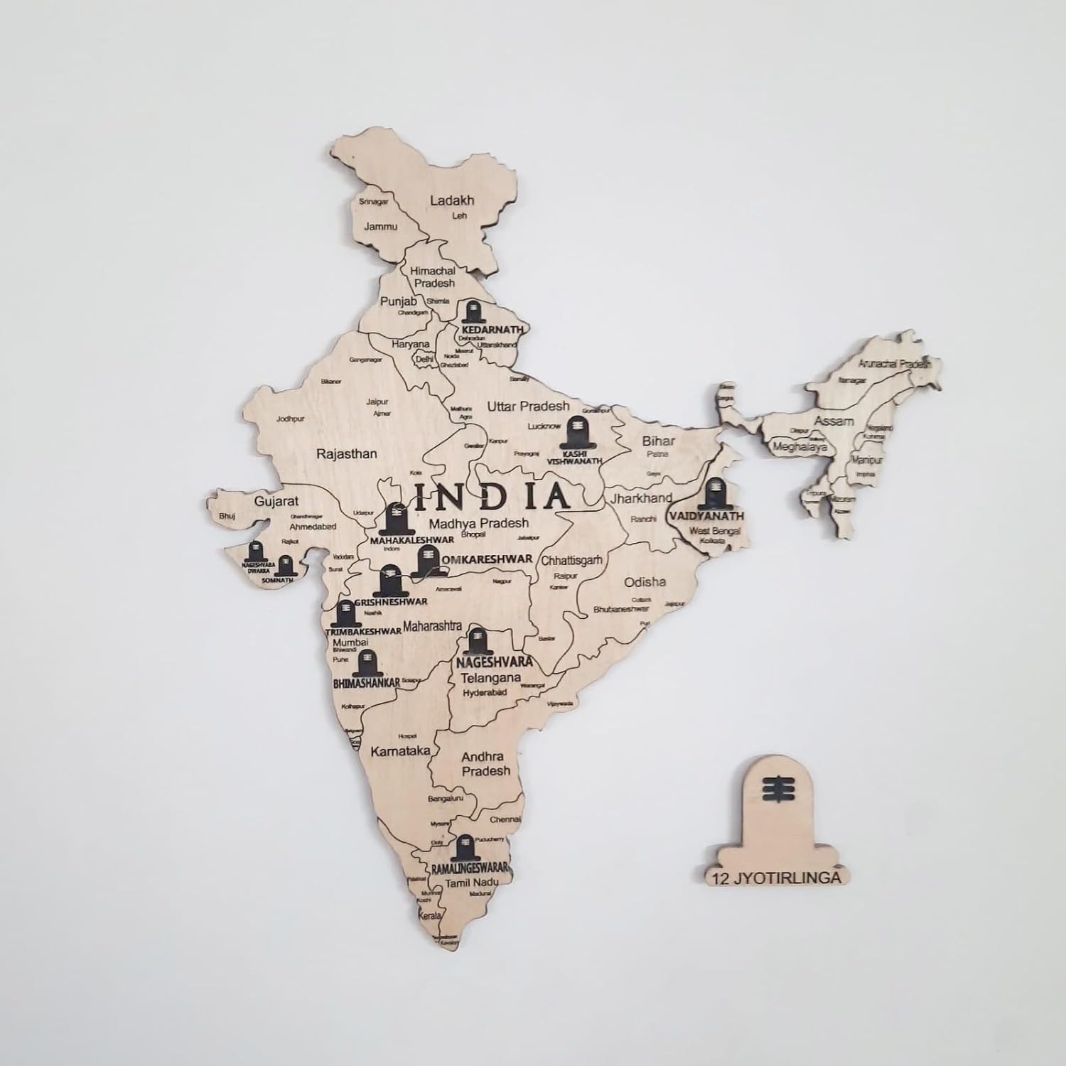 12 Jyotirlingas in India - Jyotirling Names, Place and Map
